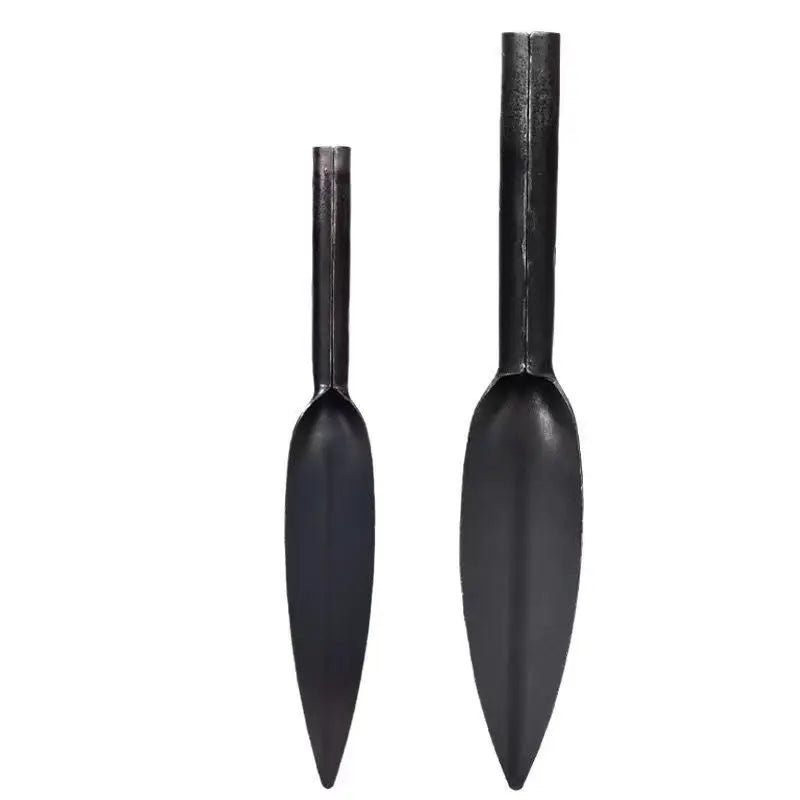 Carvallo Weidenschaufel aus Hochkohlenstoffstahl | Spitzschaufel zum Graben & Lockern | Kompakte Gartenschaufel für Wildgemüse & Gartenarbeit