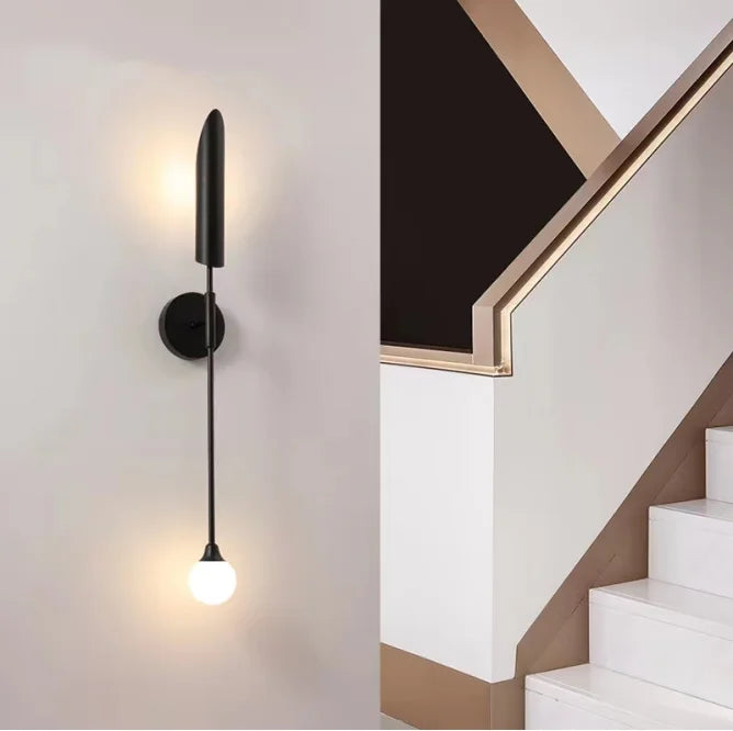 LuxeGlam - Gyllene Industriell Vägglampa för Hotell och Vardagsrum