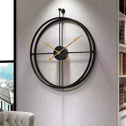 LuxeTijd - Tyst Väckarklocka 50/60cm för Moderna Interiörer