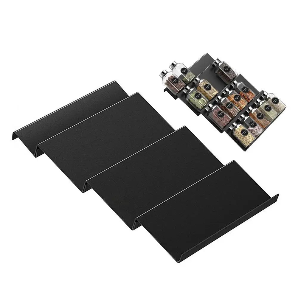 Carvallo SpiceView | Sned akrylhylla för bättre översikt | 4-delars set | 41,9 × 30 × 3,8 cm