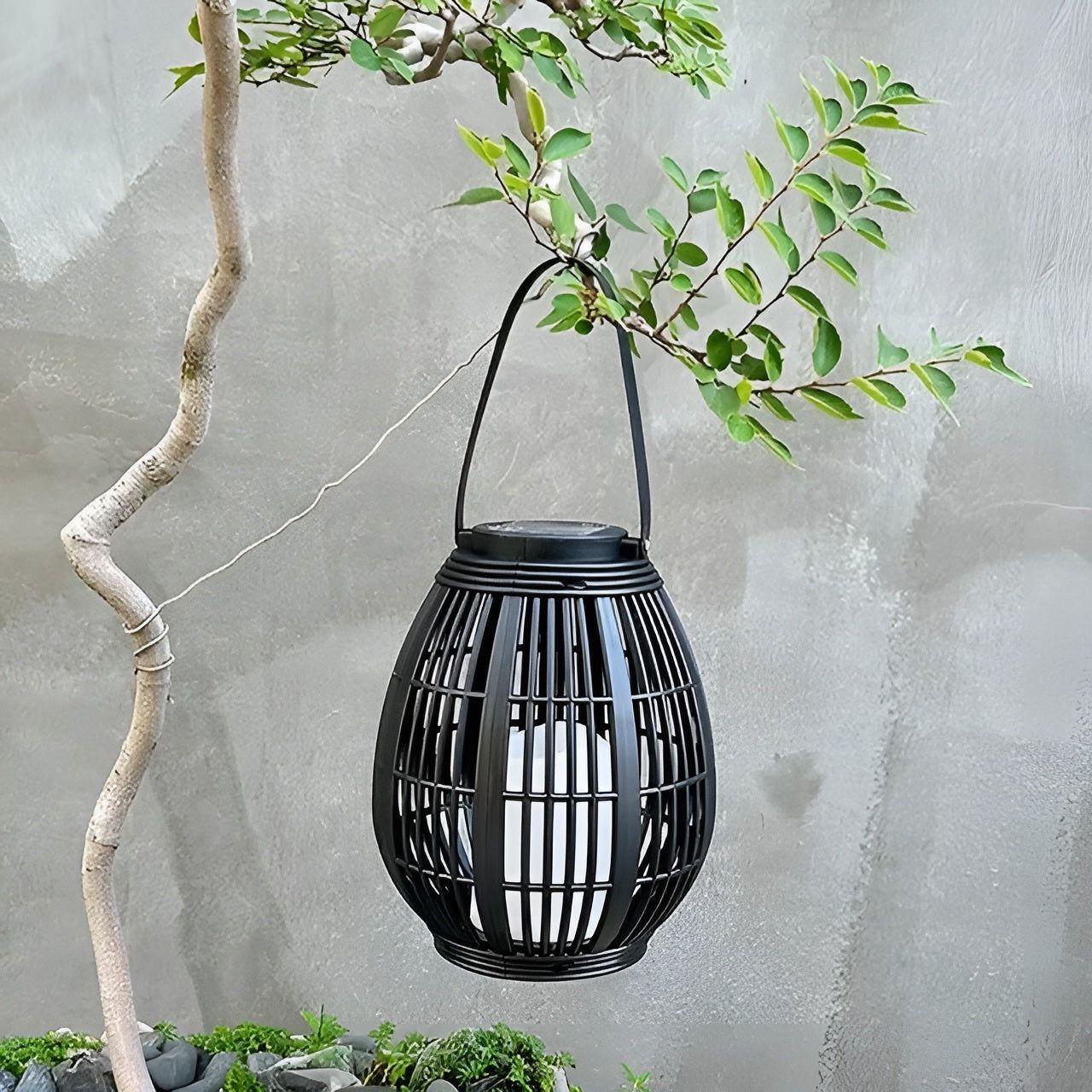 Rattan Light - Kreativ Rattan Solträdgårdsdekoration Lampa
