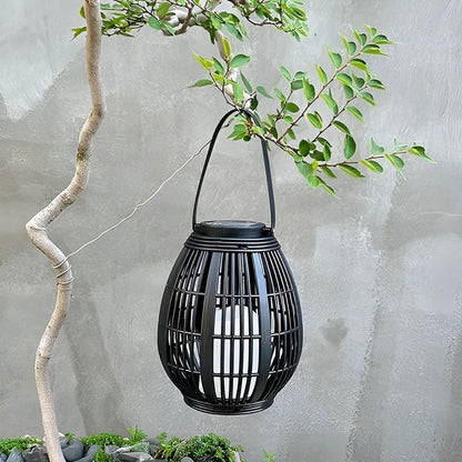 Rattan Light - Kreativ Rattan Solträdgårdsdekoration Lampa