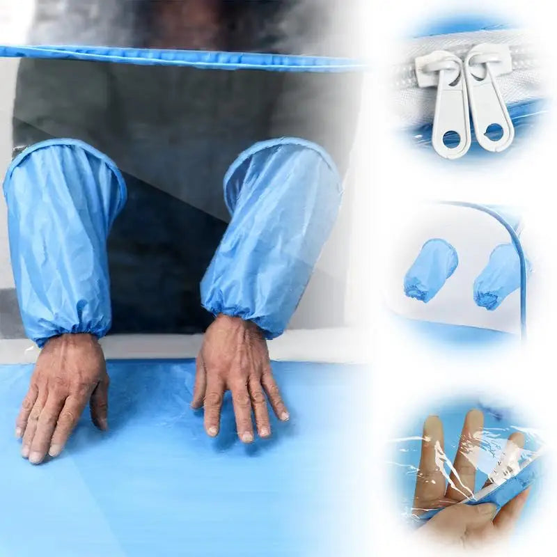 Carvallo MycoCube 91 | Transparent PVC-växthus | Fällbar & Lufttät | 91x59x58 cm