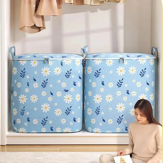 Carvallo Fällbar Förvaringsväska med stor kapacitet | För kläder, sängkläder & filtar | Platsbesparande organisatör