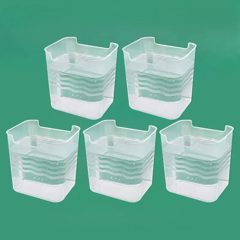 Carvallo Kylskåp Förvaringsbox 11,8×9,8×12 cm | Transparent & stapelbar | För frukt, kryddor & färskhetsorganisation