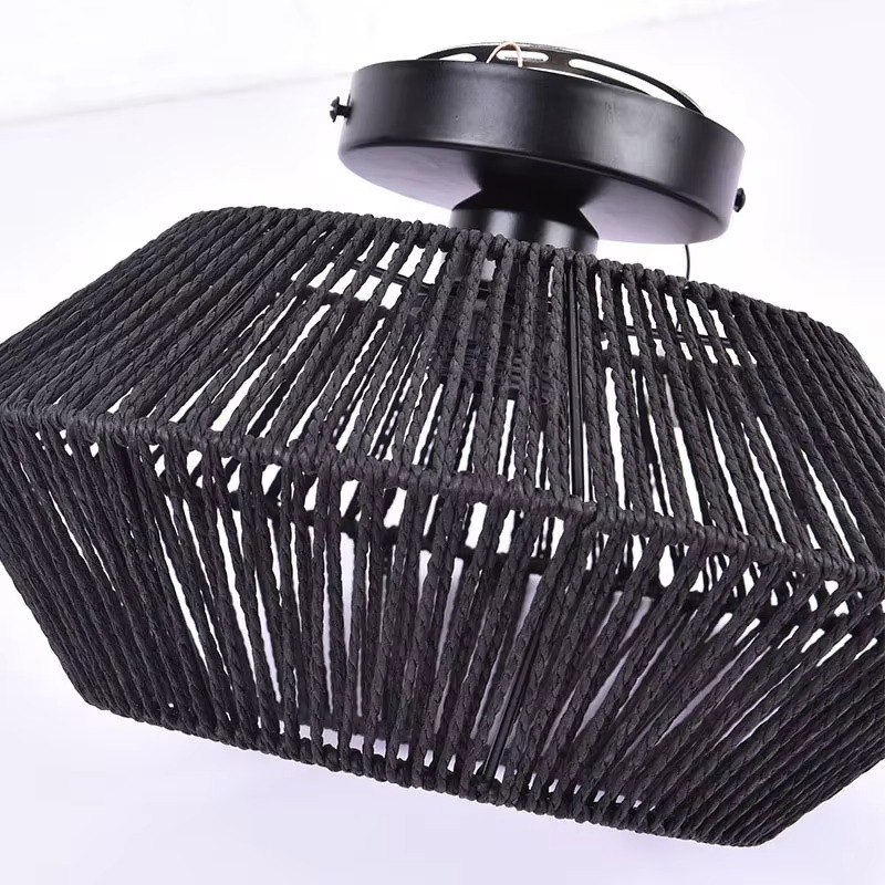 Texturerad bohemisk taklampa