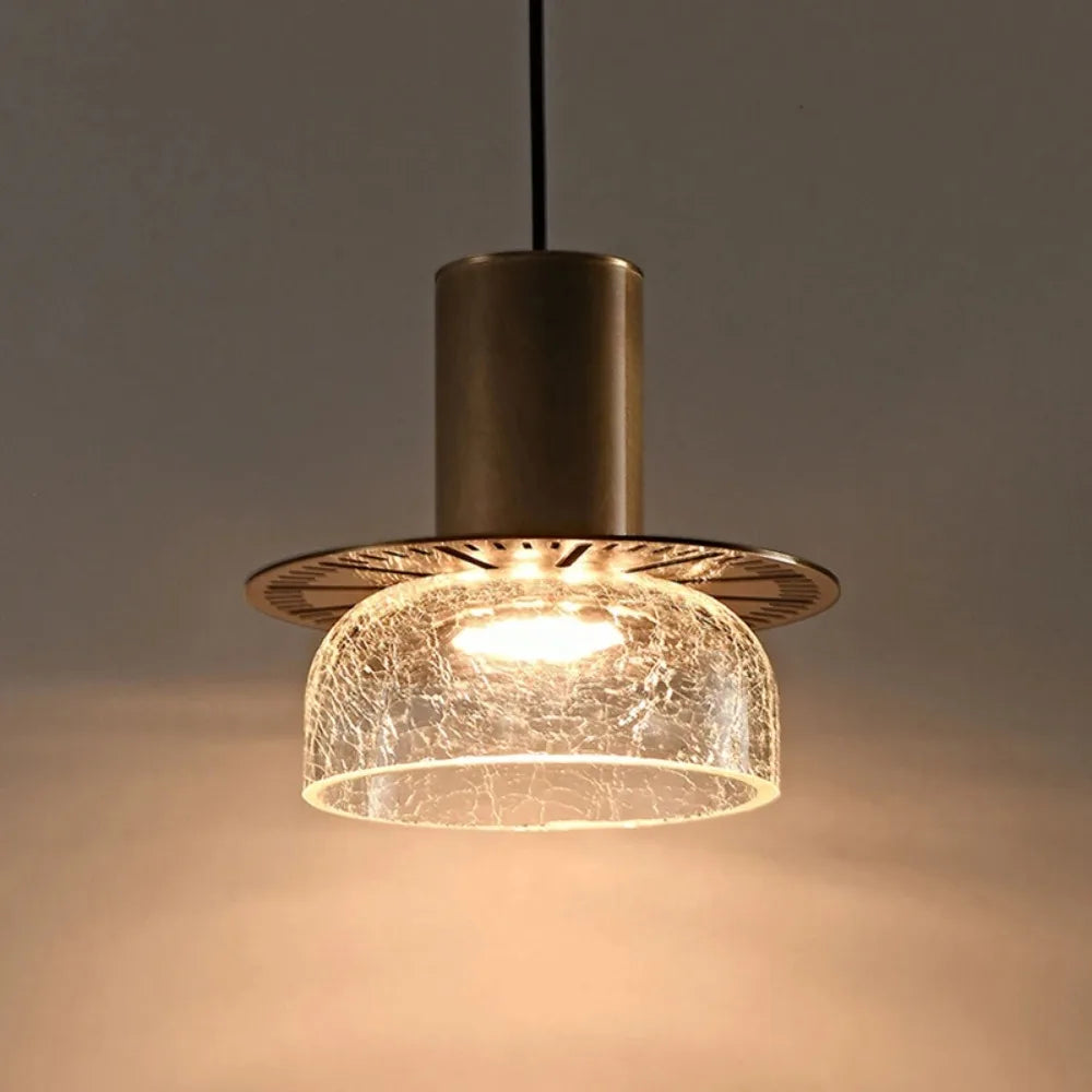 Candelora | Modern glaspendel med crackle-effekt