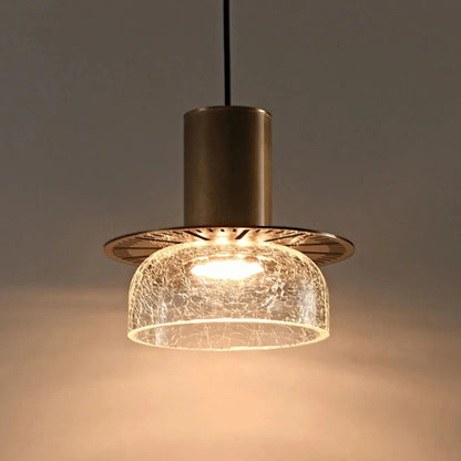 Candelora | Modern glaspendel med crackle-effekt