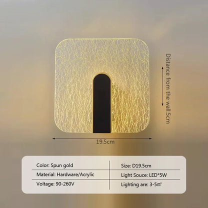 NordicGlow - LED Vägglampa i Akryl för Sovrum och Vardagsrum