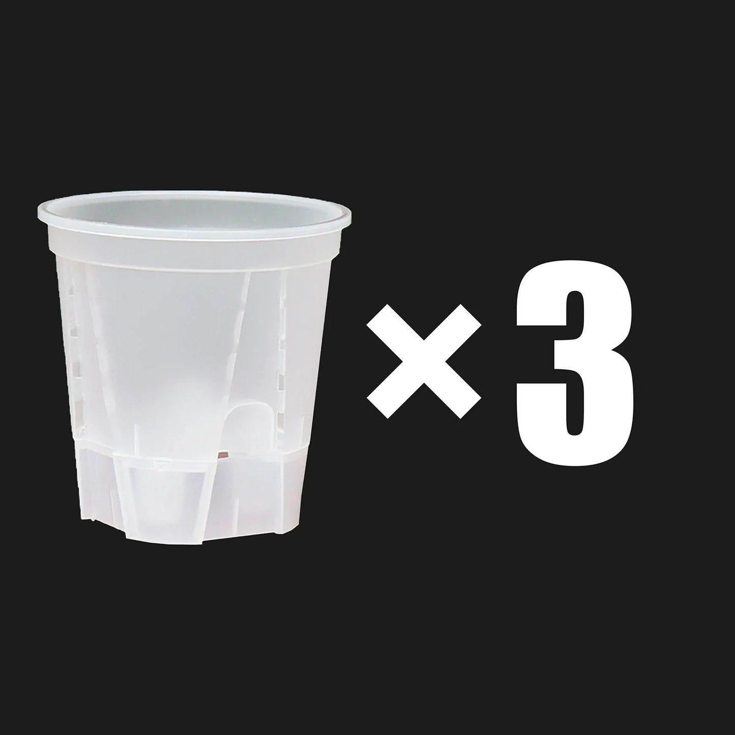 Carvallo Självvattnande Blumentopf | Transparent Design | För orkidéer & inomhusväxter | Med ventilation & vattentank