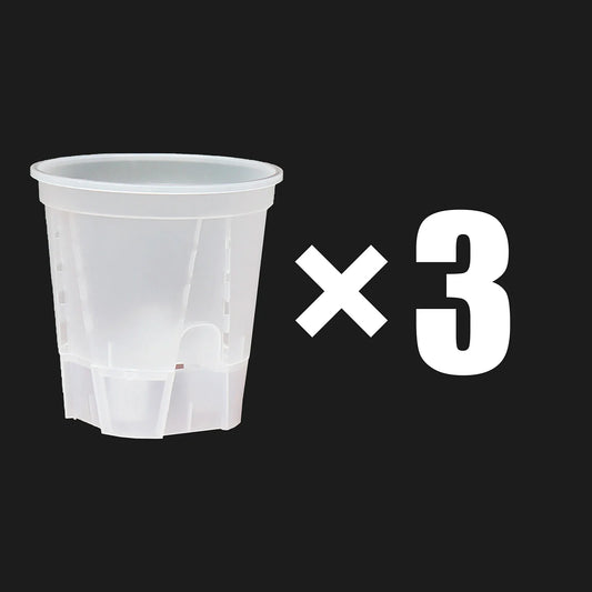 Carvallo Självvattnande Blumentopf | Transparent Design | För orkidéer & inomhusväxter | Med ventilation & vattentank