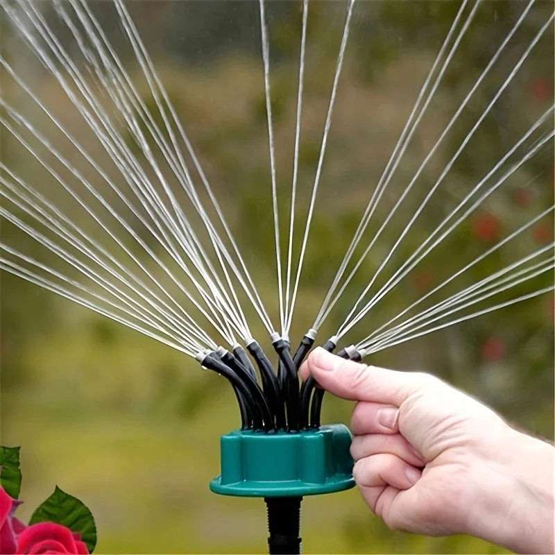 12-i-1 Trädgårdsbevattningssystem – Justerbar sprinkler med 360-graders bevattning
