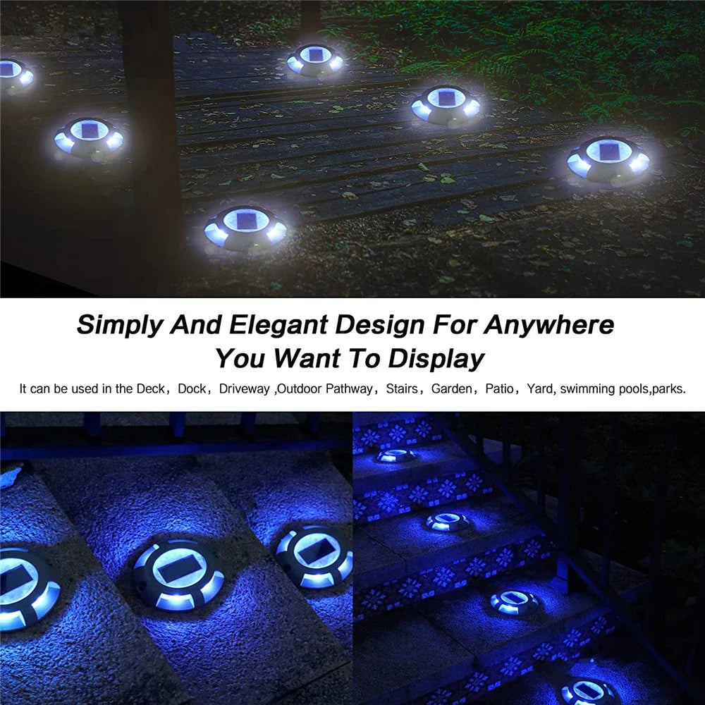 Carvallo Väglykt LumaPath | Vattentät & Robust | Automatisk Skymningssensor | Varm & Kallvit, Blå