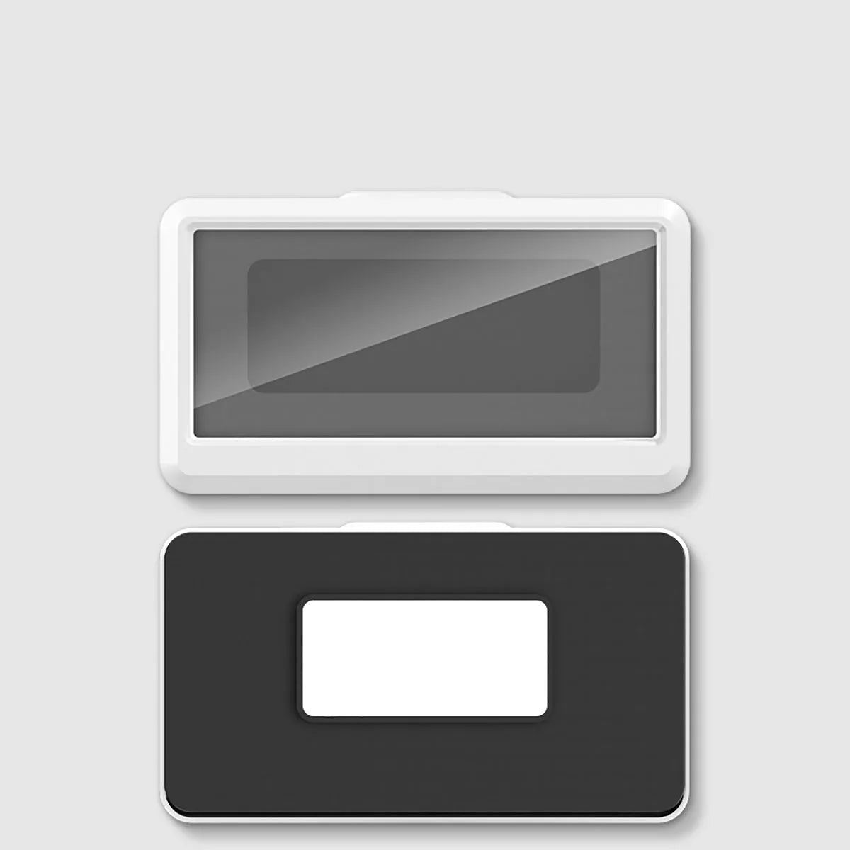 Carvallo Touch | Vattentät telefonhållare för badrummet | Väggmonterad smartphone-box med pekskärm | Självhäftande | För mobiler upp till 6,8"