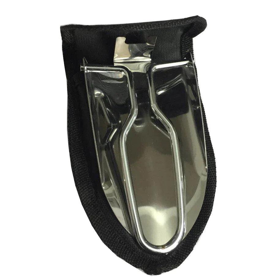 Carvallo Terraxo Mini | Rostfritt stål | Fällbar & Ultrakompakt | För trädgård & Utomhus | Inkl. väska