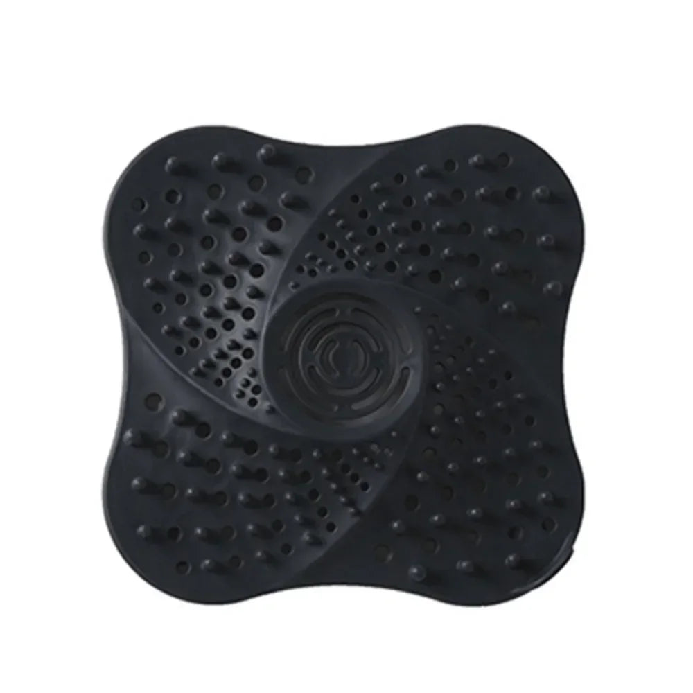 Carvallo DrainShield SoftCatch | Avloppsstopp för dusch, handfat & badkar | Silikon-hårfångare med sugkopp | 13×13 cm
