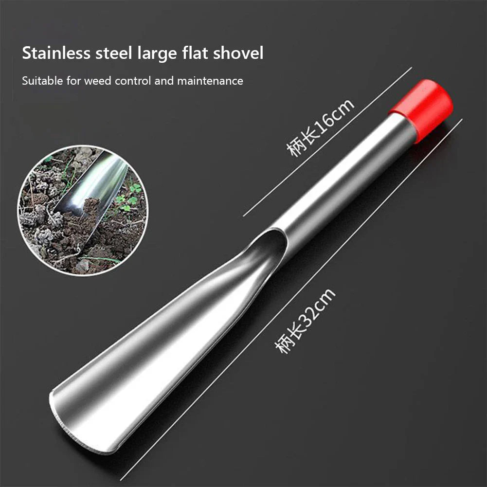 Carvallo 2-delat trädgårdsverktygset | Rostfritt stål plantering spade & ogräsborttagare | Vass & rostfri | För grönsaker, blommor & plantor