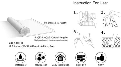 Royallure Vattentät Sj självklistrande PVC Marmor Tapet, Peel-&amp;-Stick, Enkel att Använda &amp; Ta Bort