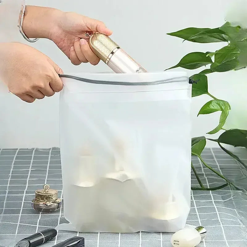 Carvallo Skopåse Set | Vattentät & Transparent | 10-pack | Platsbesparande & Mångsidig