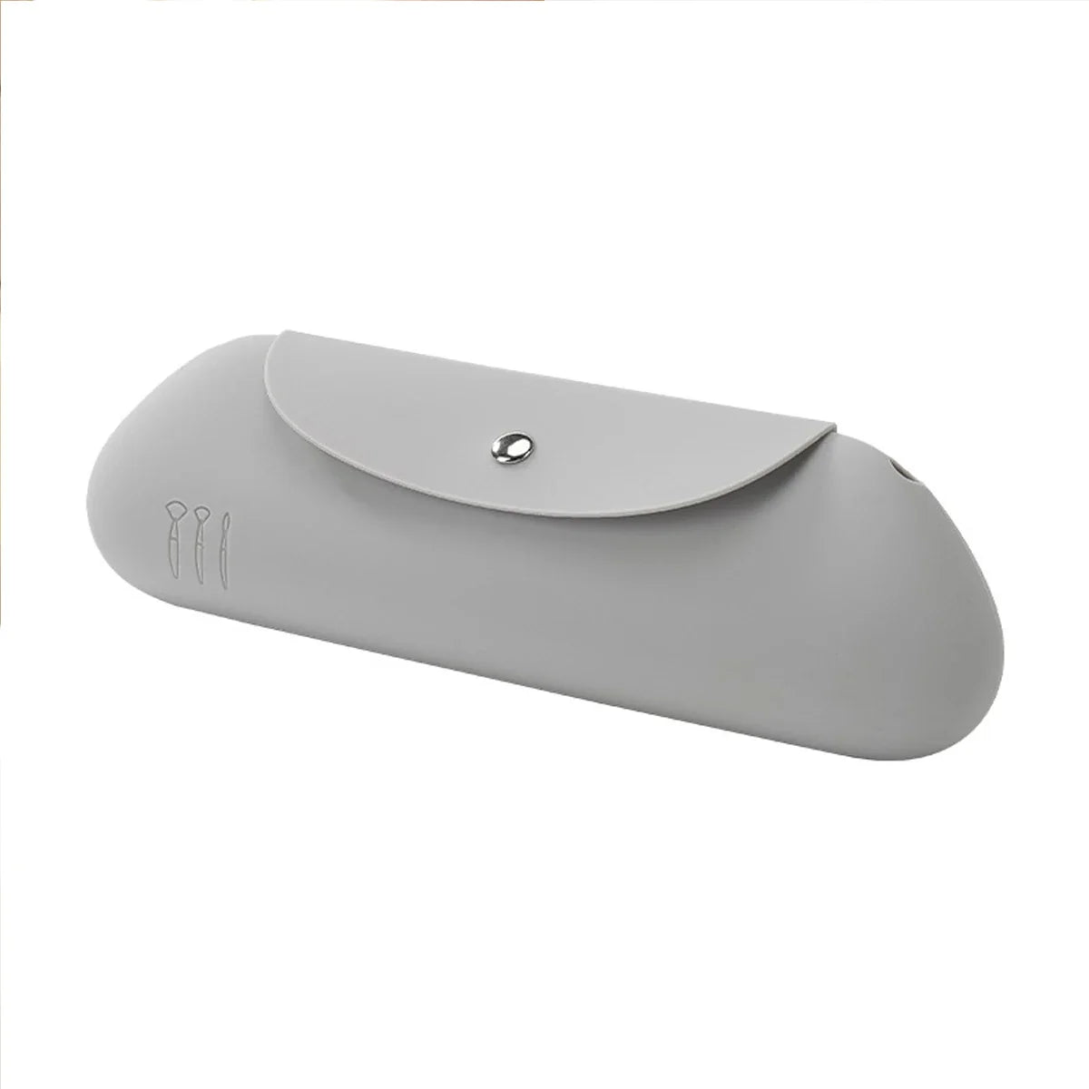 Carvallo Resekosmetiktaske Silikon | Magnetlås & Vattentät | Sminkborstfodral för på resande fot