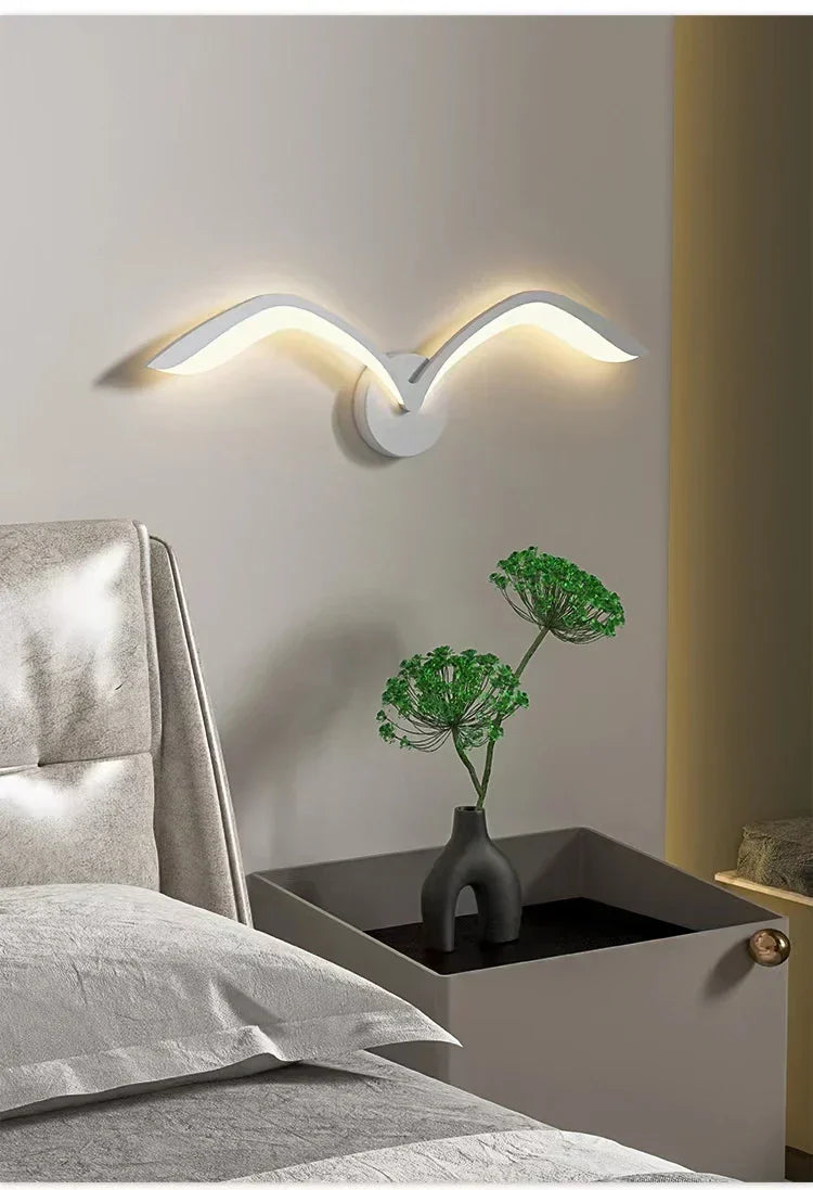 SkyWing - LED Måslampa Vägglampa i Skandinavisk Design