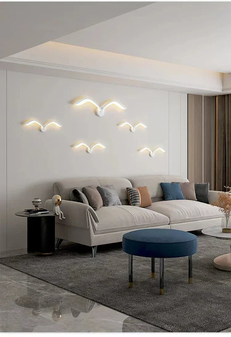 SkyWing - LED Måslampa Vägglampa i Skandinavisk Design