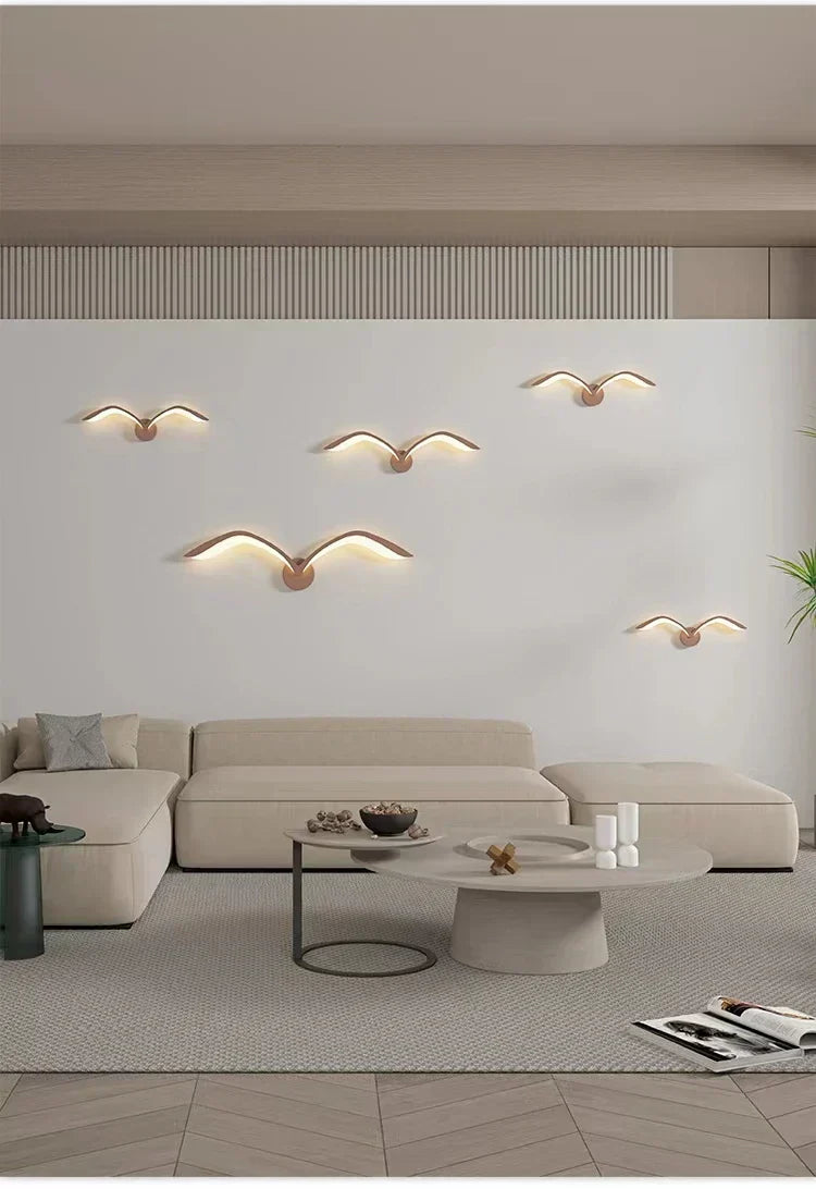 SkyWing - LED Måslampa Vägglampa i Skandinavisk Design