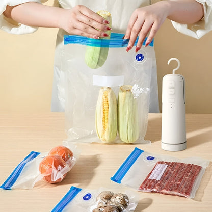 SealMaster Bärbar Vakuumförpackare – Uppladdningsbar, Kompakt Design, Förseglar Mat och Mer