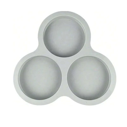 Carvallo Silikonbakform för varmluftsfritös | 3-delad rund form | Non-stick muffins- och hamburgarbrödform | Baktillbehör för DIY bakning