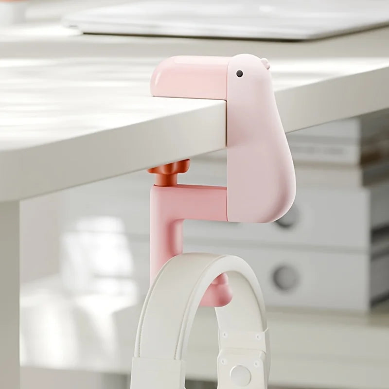 Carvallo QuackHook | Anka-design krokar för bordskant | Ingen borrning | Platsbesparande upphängning för väska och ryggsäck