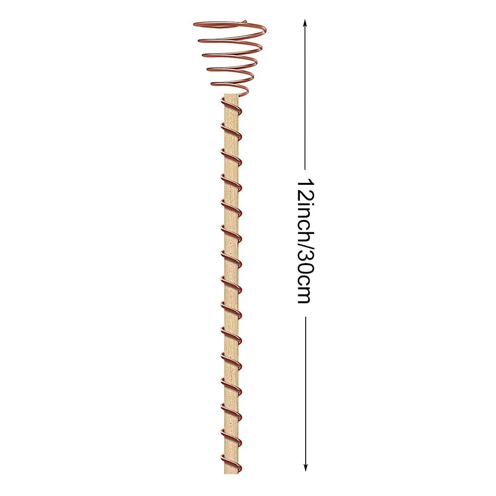Carvallo Elektrokultur växtantenner | Koppar-växtstänger för trädgård och krukväxter | Främjande av växttillväxt utan gödningsmedel