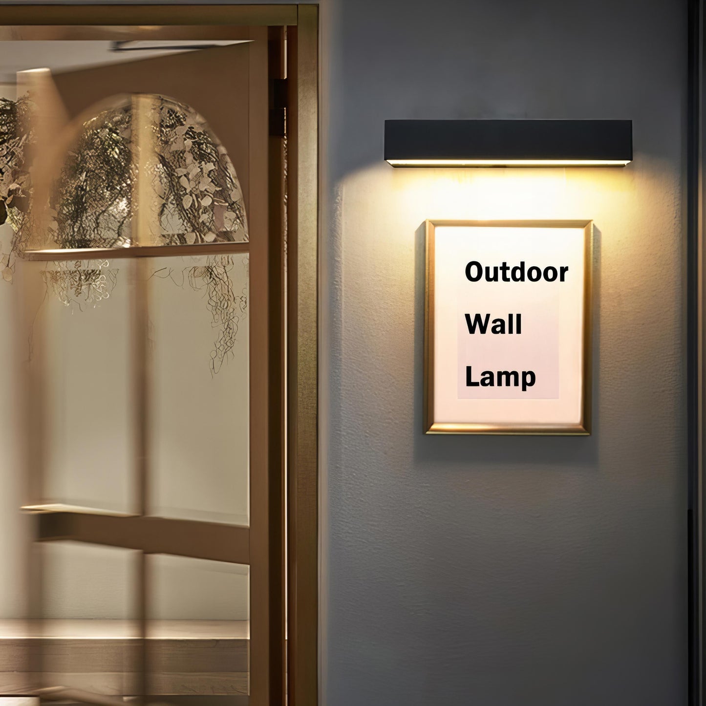 Uriah - Tunn Rand LED Modern Utomhus Vägglampa IP65