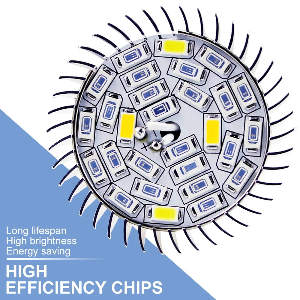 Carvallo PhytoLux | LED fullspektrum E27/E14 | För tillväxt & blomning | Aluminiumhus