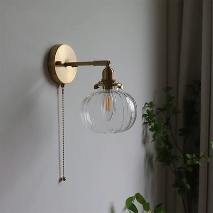 LichtKrona - Modern Vägglampa med Dragströmbrytare