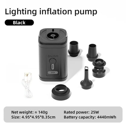 Carvallo Luftpump AeroBlow Mini | Elektrisk &amp; USB-laddningsbar | Bärbar &amp; Trådlös | För luftmadrasser &amp; vakuumpåsar