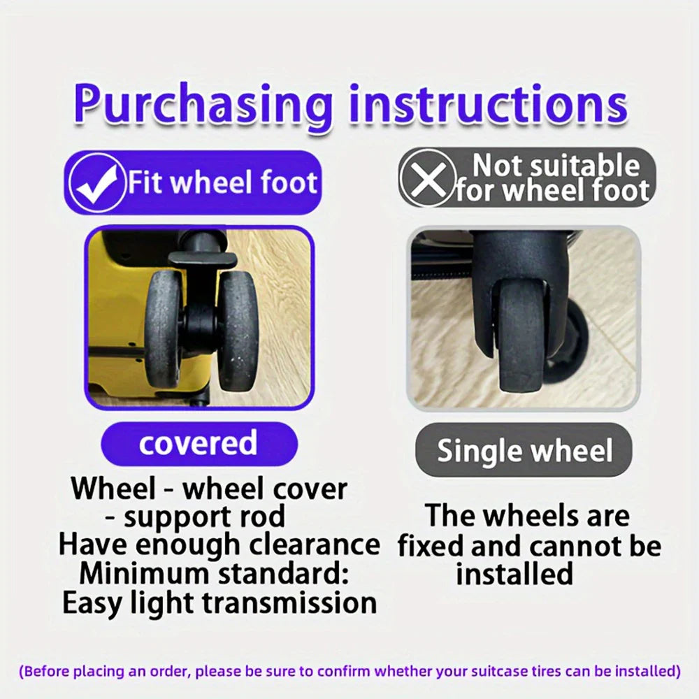 Carvallo koffervagnar skyddshöljen | Ljuddämpande & silikon | För trolley & resväska