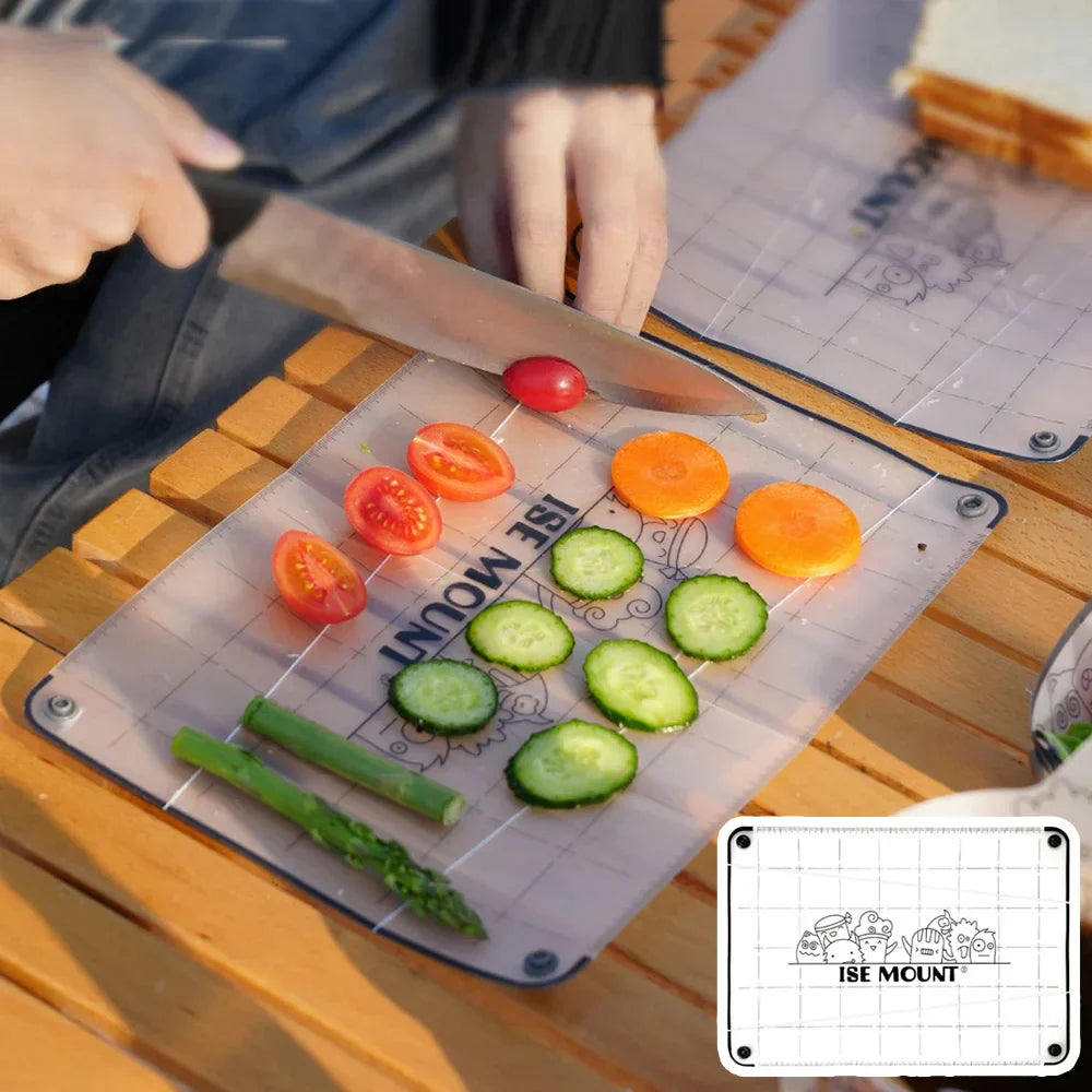 Carvallo FlexFold Fällbart Skärbräda i PP för Utomhus och Camping | Ultralätt, livsmedelsvänlig Skärbräda för Picknick och Resa