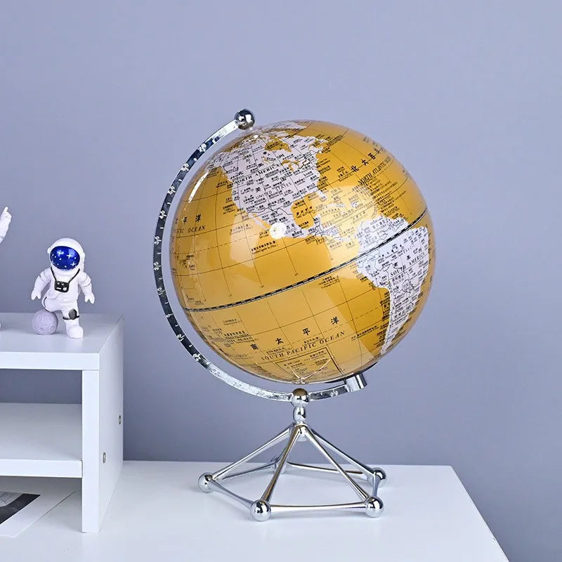 Royaleva LED Rotating World Globe Lamp – Belyst Jord Dekorationsbit