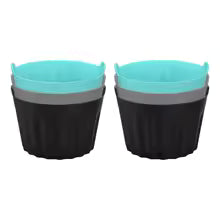 Carvallo AirBake Cups Silikon Bakformar för Varmluftfritös | 3/6/9 stycken | Återanvändbar & Non-stick | 6,5x5 cm