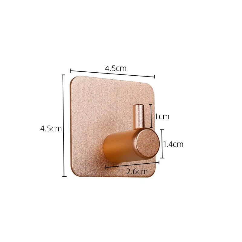 Carvallo Väggkrok Hookora | Rostfritt stål 304 borstade | Utan borrning | Lastkapacitet upp till 3 kg | Vattentät & Rostfri