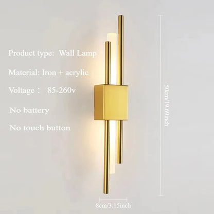 Lumoa Fynn | LED-vägglampa med USB-port i nordisk design för sovrum och vardagsrum