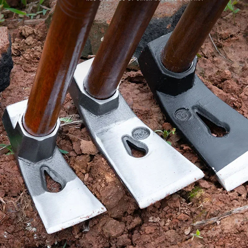 Carvallo Handhacke för trädgårdsarbete | Smidesjärn & Aokaholz | Ogräsrensning, Gräva & Nagelutdragning | 30 cm