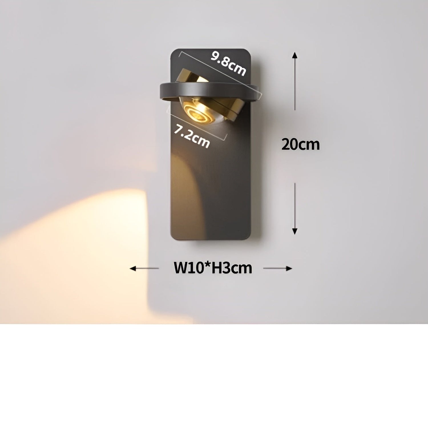 OrbitShine Ljus - Modern Roterande LED Vägglampa