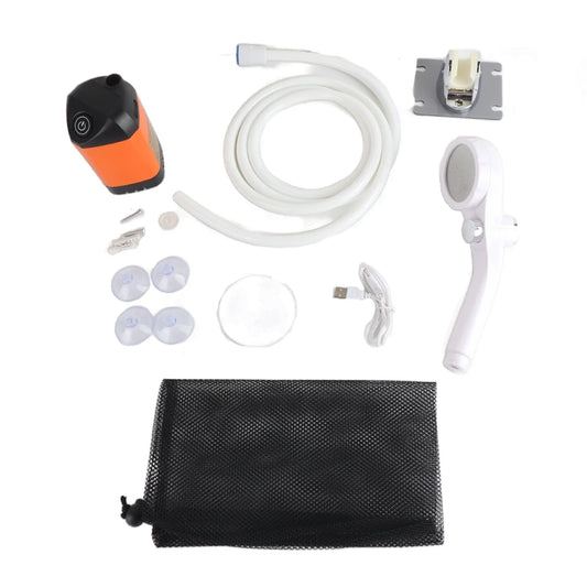 Carvallo Camping Duschbär | Elektrisk Utomhus Dusch med Pump | IPX7 Vattentät | 4800mAh Batteri | För Camping, Vandring & Resor