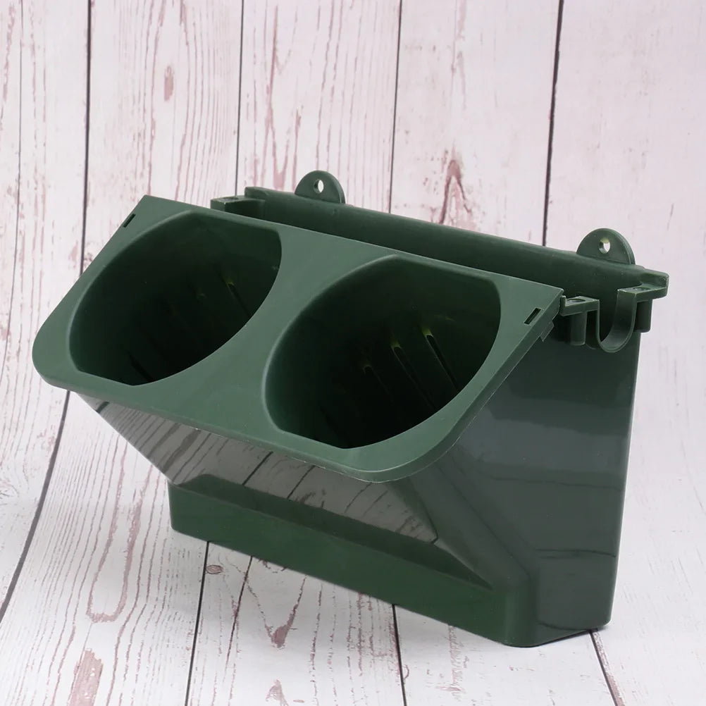 Carvallo DuoHängeset 2-pack Hängande Blumentöpfe med självvattning | 24x14x14 cm | För balkong, trädgård & inomhus | Plast