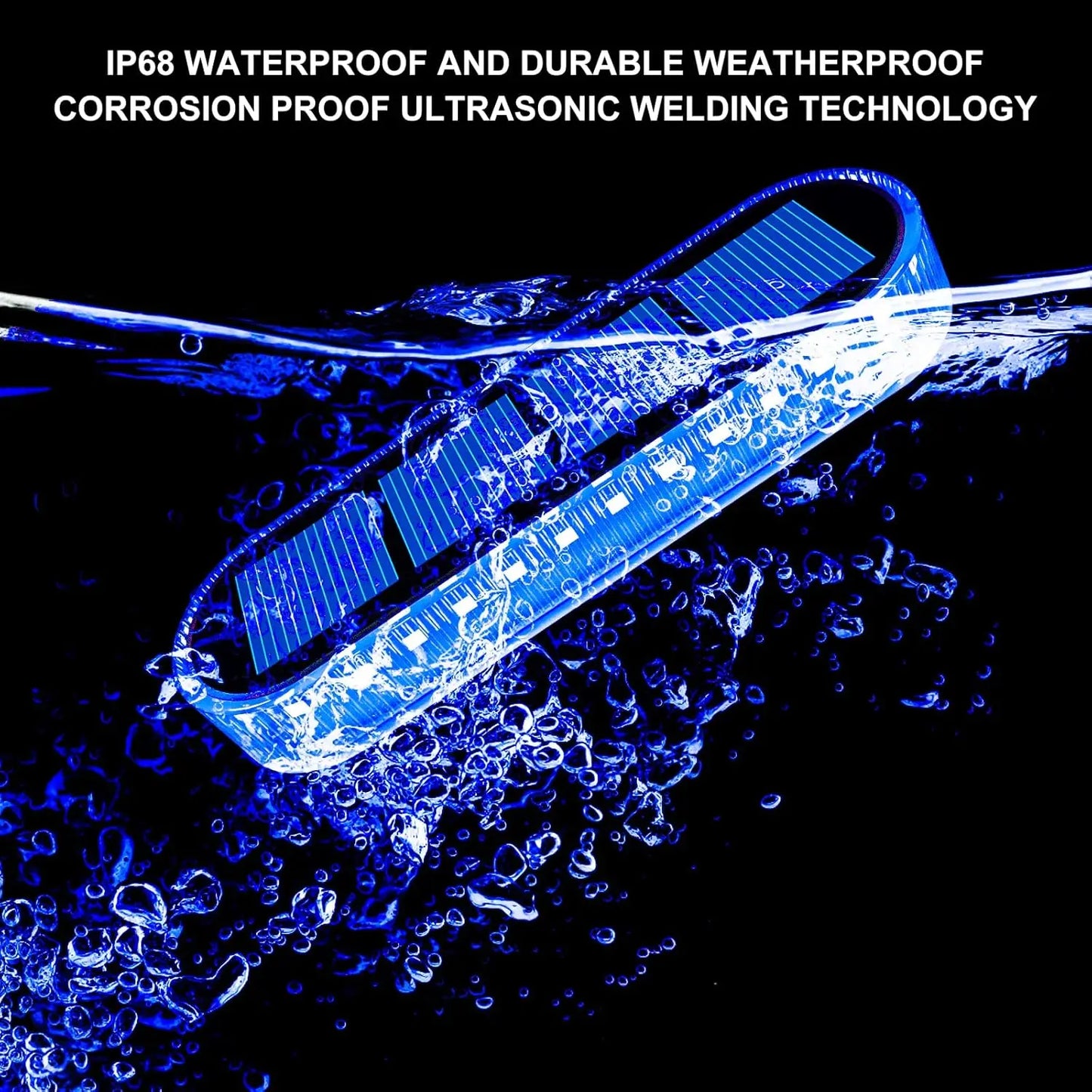 Carvallo-trappbelysning LumaStep | IP68 Vattentät | 30 LEDs | Varm-/Kallvit/Blå | För Terrass, Staket & Utomhus