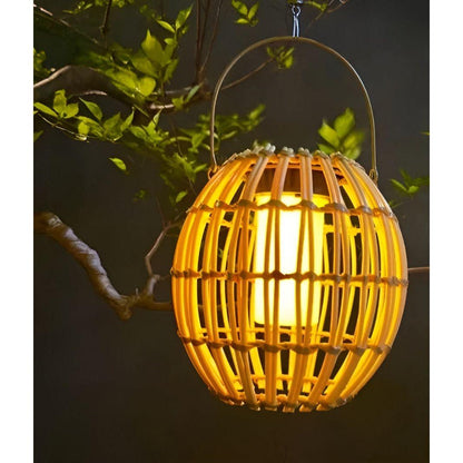 Rattan Light - Kreativ Rattan Solträdgårdsdekoration Lampa