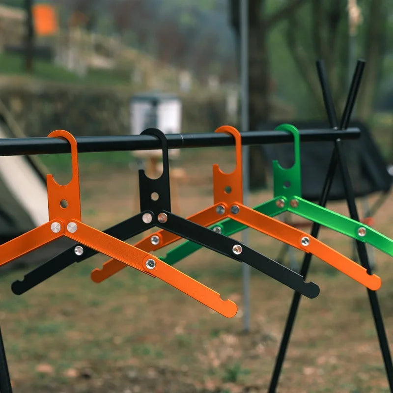 Carvallo Fällbar Utomhus-Klädhängare i Aluminium | Ultralätt & Halkfri | Kompakt för Camping, Resor & Vandrare | Bärbar Torkhängare