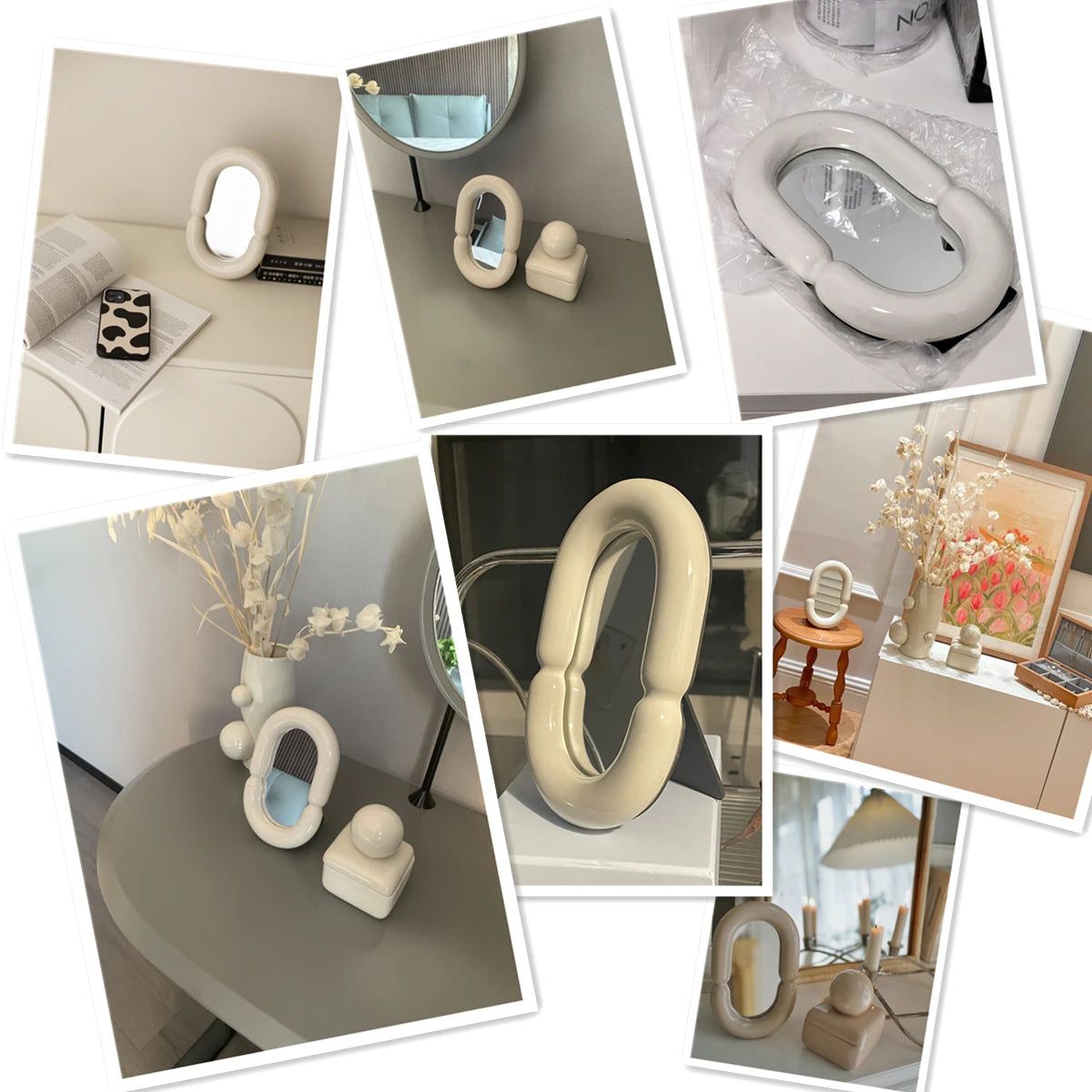 Carvallo – Elegant Ovalt Spegel med Skulptural Form