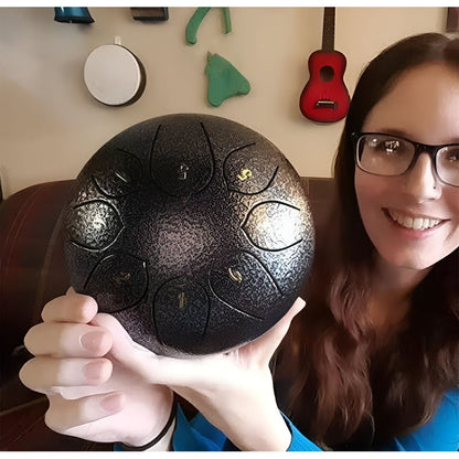 SerenityTone Trumma - Stålmun Water Utomhus Regn Trumma med Väska